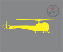 'Bell 47G Helicopter' Premium Vinyl Decal