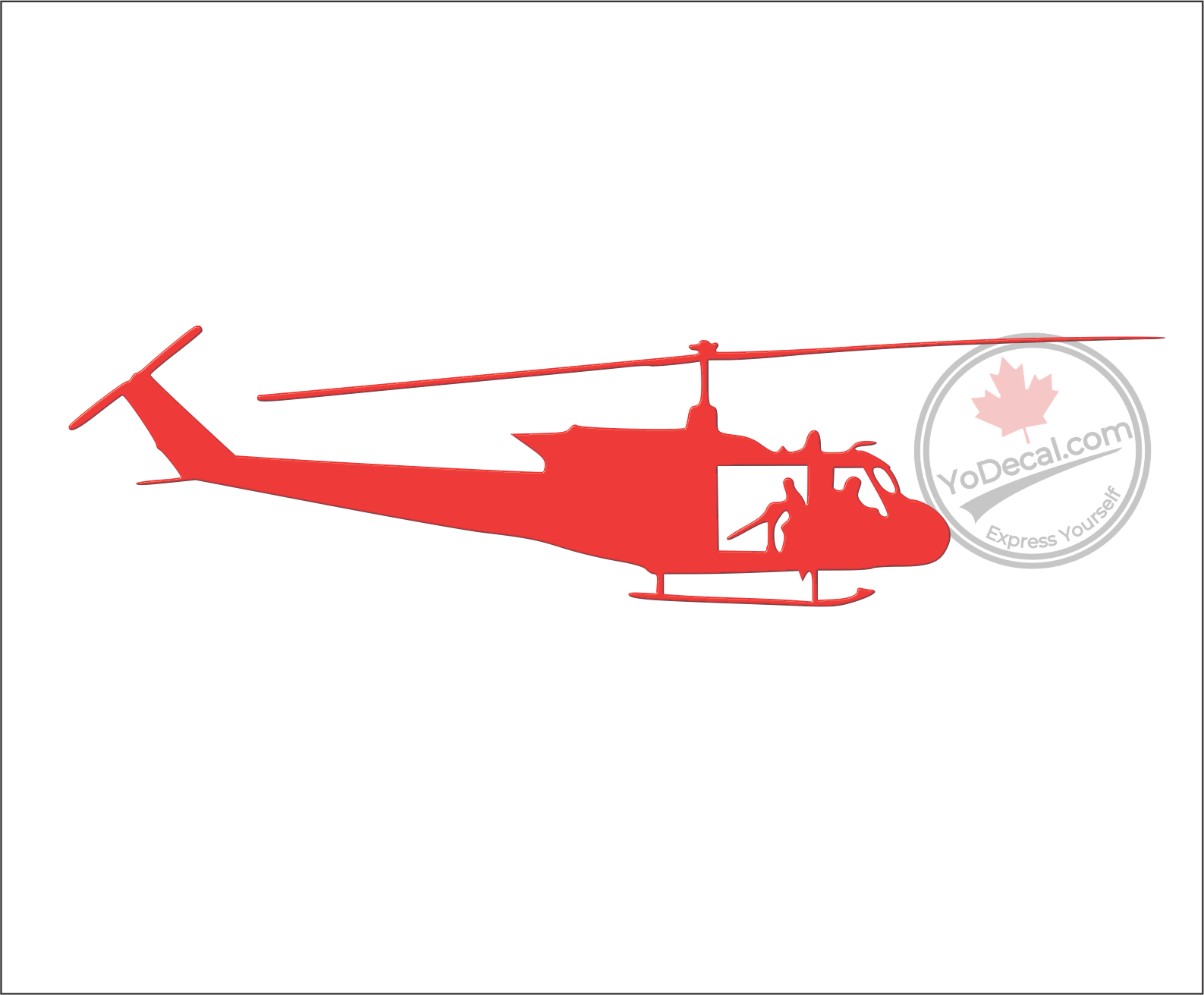 Adesivi / Sticker / Decals Per Modellismo | UH-1 Huey | Colore Bianco | Dimensioni 69x149mm | Resistente UV