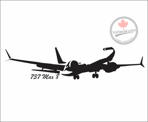 'Boeing 737 Max 8' Premium Vinyl Decal / Sticker
