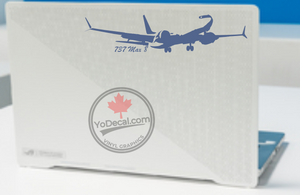 'Boeing 737 Max 8' Premium Vinyl Decal / Sticker