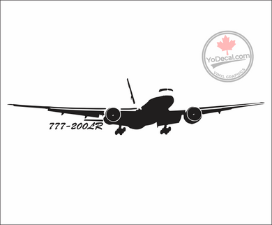 'Boeing 777-200LR' Premium Vinyl Decal / Sticker