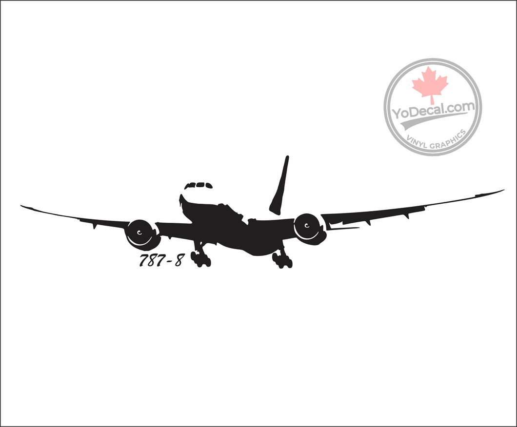 'Boeing 787-8 Dreamliner' Premium Vinyl Decal / Sticker