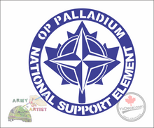 'Op Palladium Bosnia National Support Element' Premium Vinyl Decal