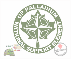 'Op Palladium Bosnia National Support Element' Premium Vinyl Decal