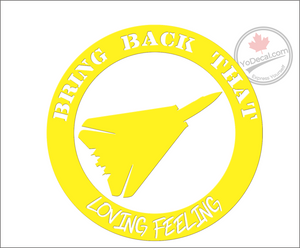 'Bring Back That Loving Feeling F-14 Top Gun' Premium Vinyl Decal
