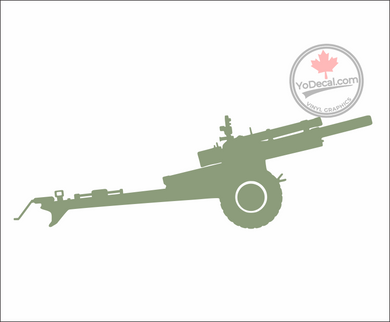 'C1 105mm Howitzer' Premium Vinyl Decal / Sticker