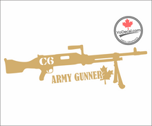 'C6 Army Gunner' Premium Vinyl Decal / Sticker