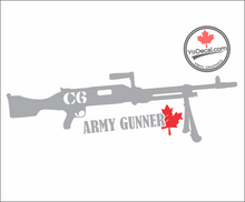 'C6 Army Gunner' Premium Vinyl Decal / Sticker