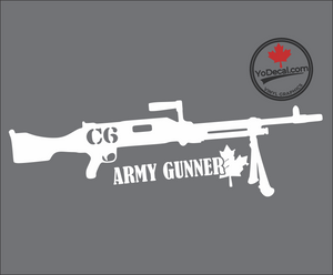 'C6 Army Gunner' Premium Vinyl Decal / Sticker