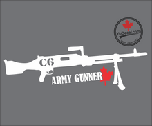 'C6 Army Gunner' Premium Vinyl Decal / Sticker