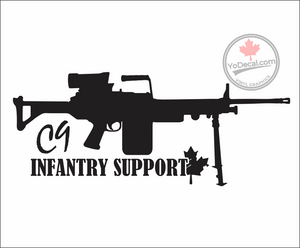 'C9 LMG Infantry Support' Premium Vinyl Decal / Sticker