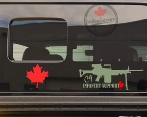 'C9 LMG Infantry Support' Premium Vinyl Decal / Sticker