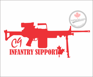 'C9 LMG Infantry Support' Premium Vinyl Decal / Sticker