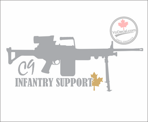 'C9 LMG Infantry Support' Premium Vinyl Decal / Sticker