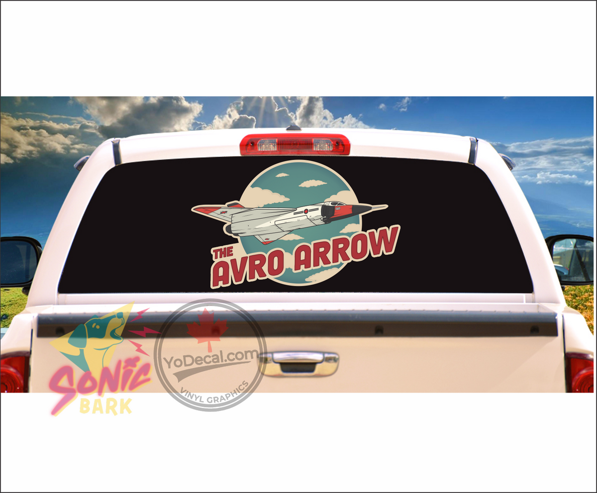 Avro Rj100 Sticker 'Avro Arrow Cf-105 Retro Comic' Vinyl Decal – YoDecal.com