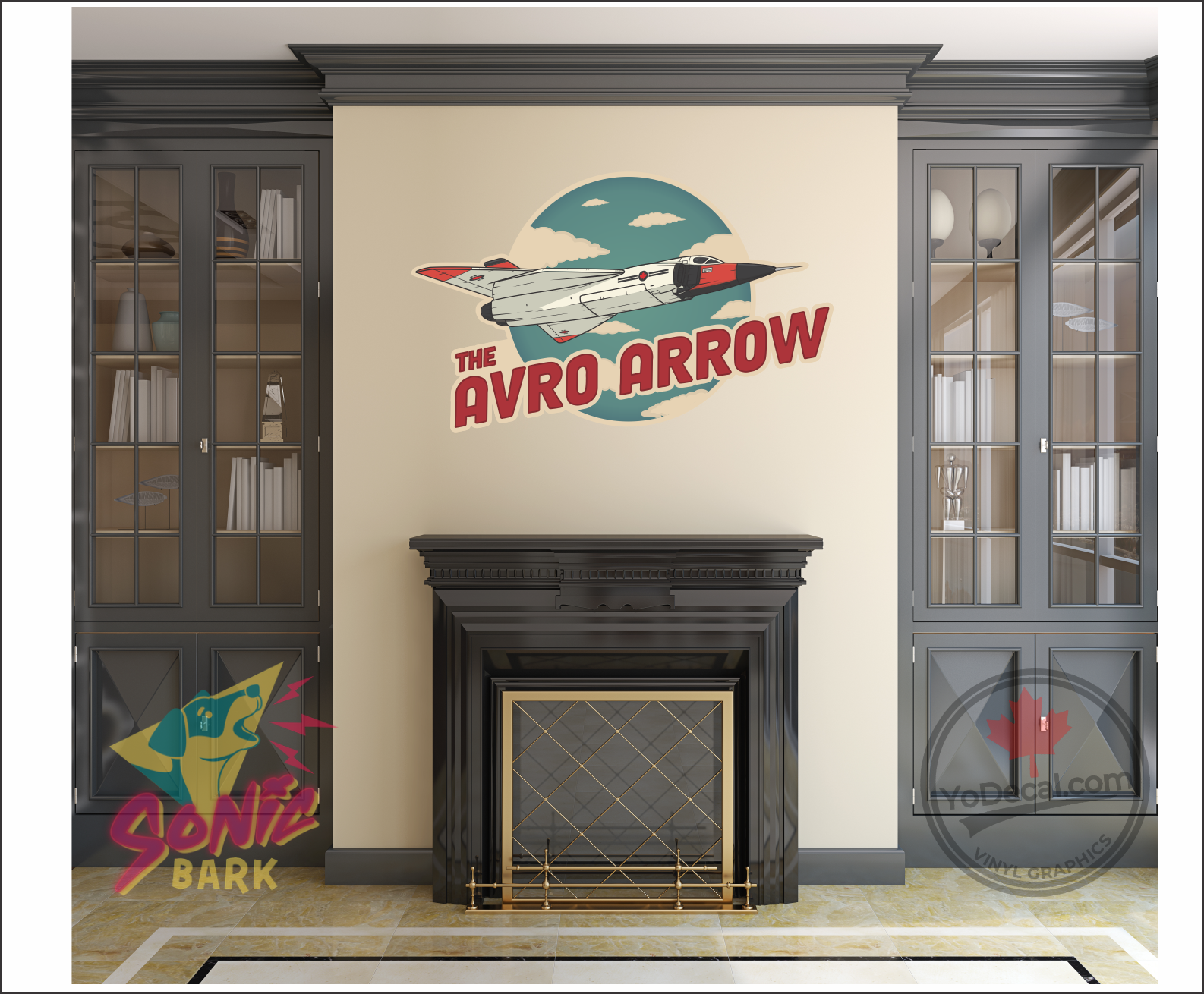 Avro Rj100 Sticker 'Avro Arrow Cf-105 Retro Comic' Vinyl Decal – YoDecal.com