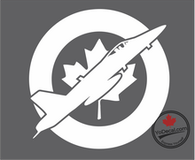 'CF-18 Hornet & RCAF Roundel' - Premium Vinyl Decal