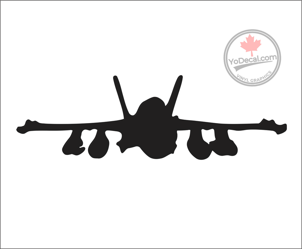 'CF-18 Hornet Frontal' Premium Vinyl Decal / Sticker