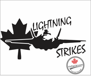 'CF-35 Maple Leaf Lightning Strikes' Premium Vinyl Decal