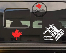'CYYZ Toronto Pearson Airport & Runways' Premium Vinyl Decal / Sticker