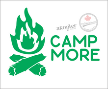'Camp More Fire' Premium Vinyl Decal