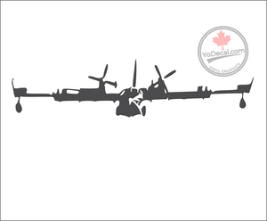'Canadair CL-215 Water Bomber Frontal' Premium Vinyl Decal