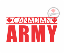 'Canadian Army' Premium Vinyl Decal / Sticker