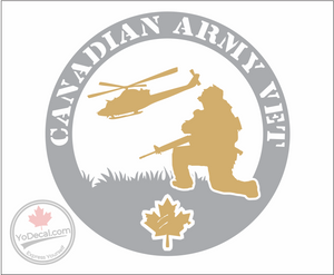 'Canadian Army Vet' Premium Vinyl Decal