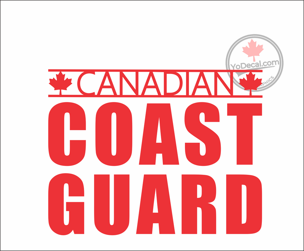 'Canadian Coast Guard' Premium Vinyl Decal / Sticker