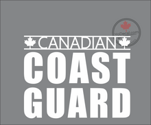 'Canadian Coast Guard' Premium Vinyl Decal / Sticker