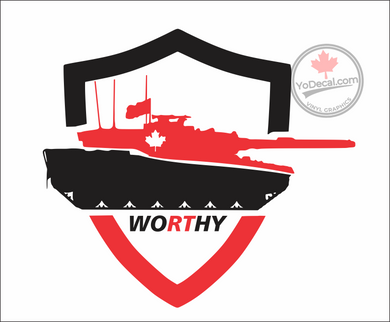 'Canadian Tanker - Worthy' Premium Vinyl Decal / Sticker