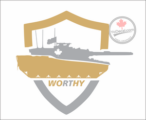 'Canadian Tanker - Worthy' Premium Vinyl Decal / Sticker