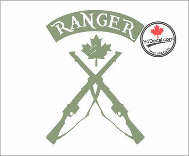 'Canadian Ranger Cross Rifles' Premium Vinyl Decal / Sticker