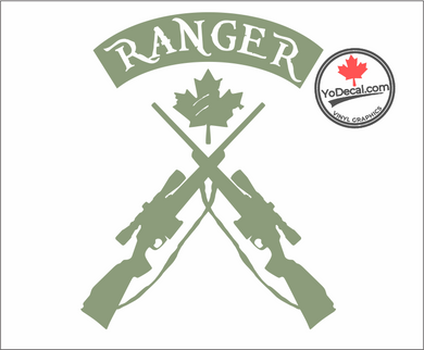 'Canadian Ranger Cross Rifles Tikka T3 CTR' Premium Vinyl Decal / Sticker