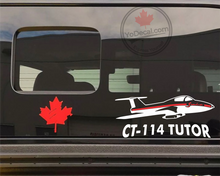 'Canadian CT-114 Tutor Snowbird Aircraft Vintage' Premium Vinyl Decal / Sticker
