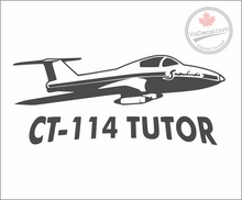 'Canadian CT-114 Tutor Snowbird Aircraft Vintage' Premium Vinyl Decal / Sticker