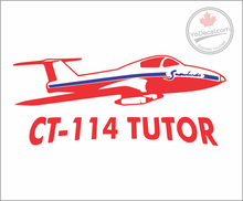 'Canadian CT-114 Tutor Snowbird Aircraft Vintage' Premium Vinyl Decal / Sticker