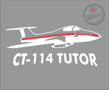 'Canadian CT-114 Tutor Snowbird Aircraft Vintage' Premium Vinyl Decal / Sticker