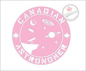 'Canadian Astronomer' Premium Vinyl Decal