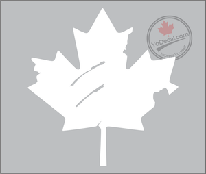 'Canadian Maple Leaf Distressed' Premium Vinyl Decal