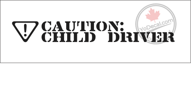 'Caution: Child Driver' Premium Vinyl Decal