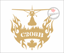 'Cessna Caravan C208B Aerial Firefighter' Premium Vinyl Decal