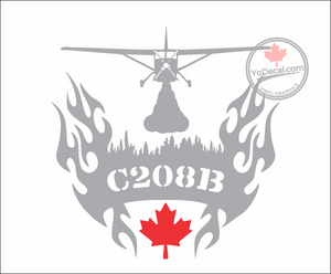 'Cessna Caravan C208B Aerial Firefighter' Premium Vinyl Decal