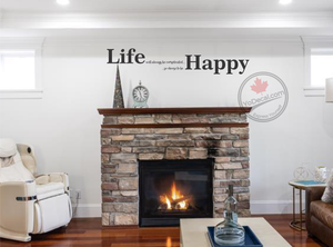 'Choose To Be Happy' Premium Vinyl Wall Decal