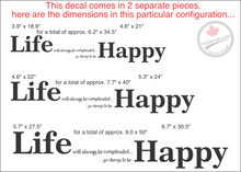 'Choose To Be Happy' Premium Vinyl Wall Decal