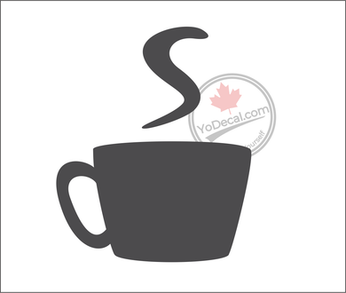 'Coffee Mug' Premium Vinyl Wall Decal