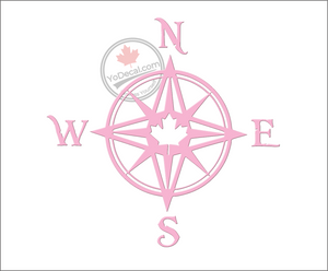'Compass Rose Canadian' Premium Vinyl Decal