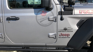 'Corporate Aviation Doing It In Style!' Premium Vinyl Decal