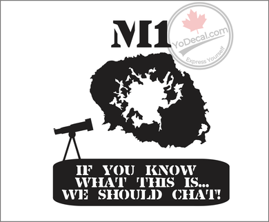 'M1 Crab Nebula' Premium Vinyl Decal