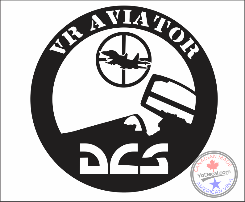 'DCS VR Aviator' Premium Vinyl Decal